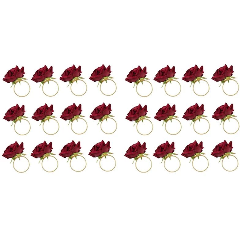 24 PCS Red Rose Shape Towel Buckle Napkin Ring Wedding Party Valentine's Day Hotel Table Decor Metal Gold Napkin Holder
24 PCS Red Rose Shape Towel Buckle Napkin Ring Wedding Party Valentine's Day Hotel Table Decor Metal Gold Napkin Holder