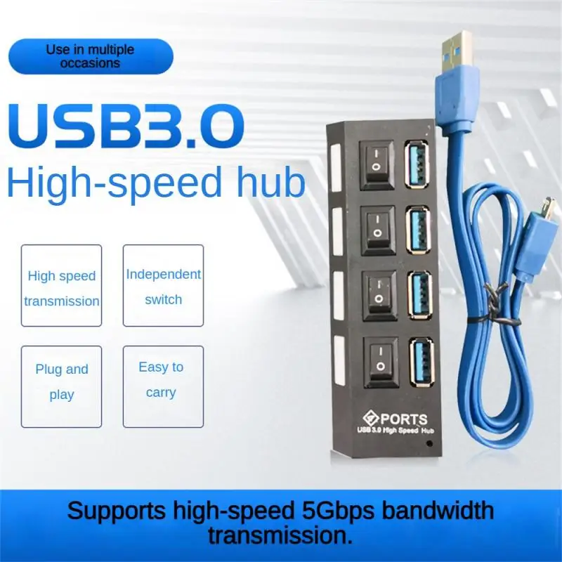 5gbps Hub Splitter High Speed No External Power Supply Power Adapter Extensor No Jamming Usb3.0 Hub Computer Accessories
5gbps Hub Splitter High Speed No External Power Supply Power Adapter Extensor No Jamming Usb3.0 Hub Computer Accessories
