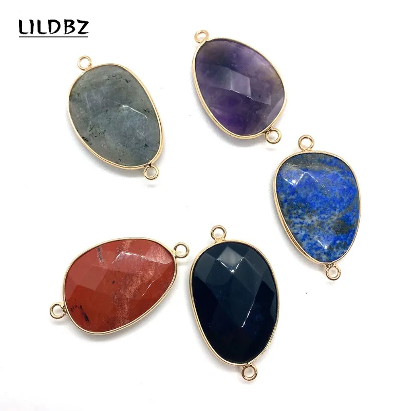 Natural Stone Malachite Amethyst Necklace Pendant 22x40mm Irregular Lapis Lazuli Connector for DIY Bracelet Earrings Accessories
Natural Stone Malachite Amethyst Necklace Pendant 22x40mm Irregular Lapis Lazuli Connector for DIY Bracelet Earrings Accessories