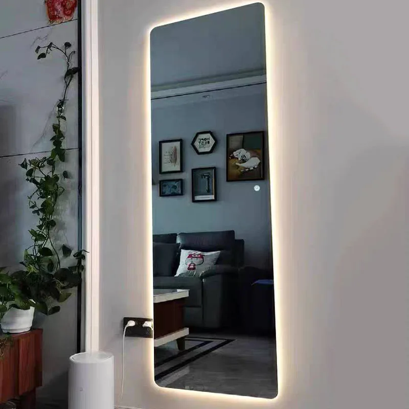 Full Body Make Up Mirror with Light Touch Switch Wall Mirror Art Modern Style Nordic Rectangle Espejo Grande Living Room Decor
Full Body Make Up Mirror with Light Touch Switch Wall Mirror Art Modern Style Nordic Rectangle Espejo Grande Living Room Decor