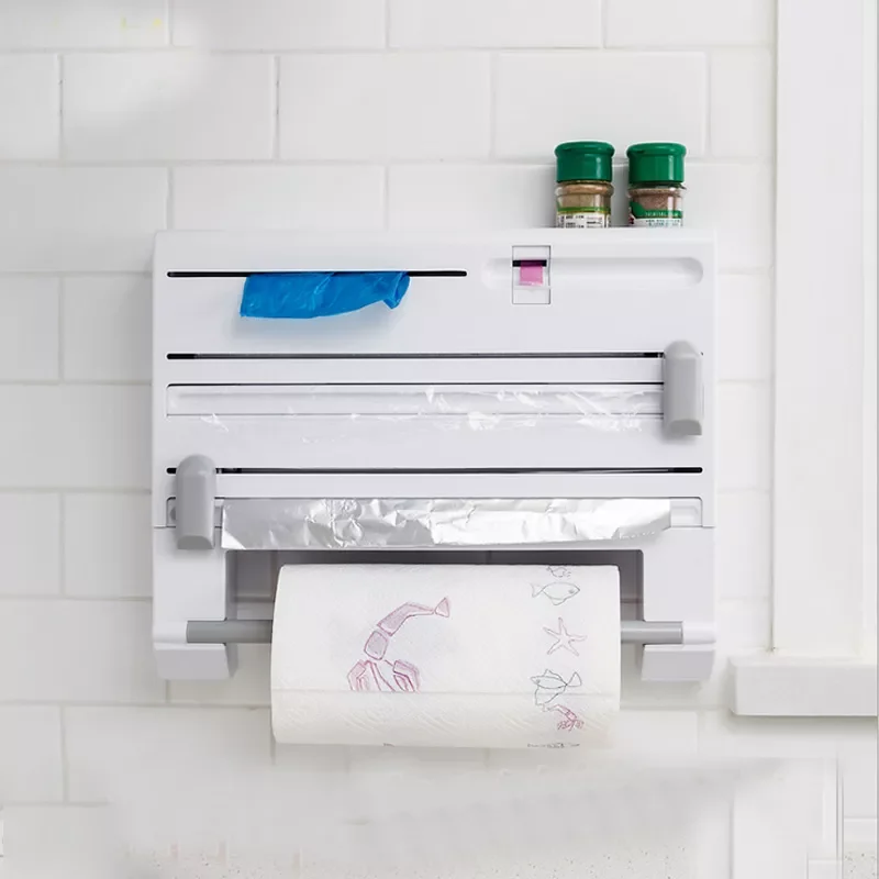 2023NEW Cling Film Cutter Wall Holder Cling Film Tin Foil Paper Roll Authentic Wall Mounted Roll Dispenser For Tin Foil
2023NEW Cling Film Cutter Wall Holder Cling Film Tin Foil Paper Roll Authentic Wall Mounted Roll Dispenser For Tin Foil