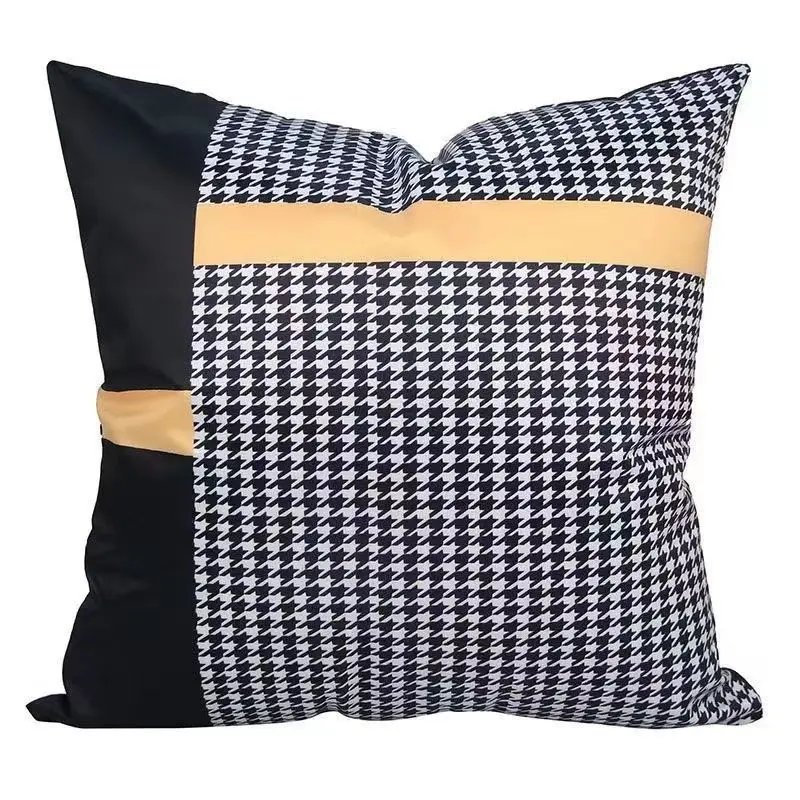 Classic Black and White Houndstooth Decorative Pillow Covers, Houndstooth Jacquard Cushion Covers,Classic Pillow Shams
Classic Black and White Houndstooth Decorative Pillow Covers, Houndstooth Jacquard Cushion Covers,Classic Pillow Shams