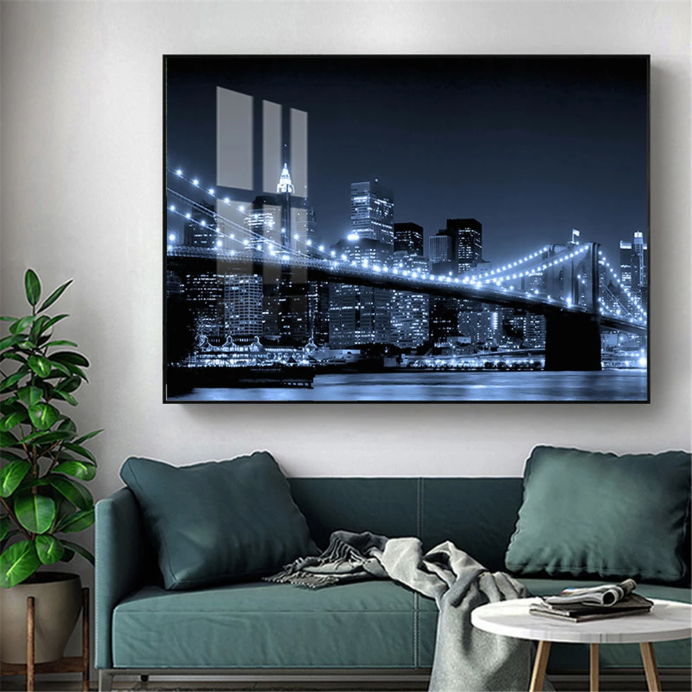 Custom New York Night View Bridge Canvas Poster Silk Fabric Modern Style Prints Party House Decor Room#211217-36
Custom New York Night View Bridge Canvas Poster Silk Fabric Modern Style Prints Party House Decor Room#211217-36