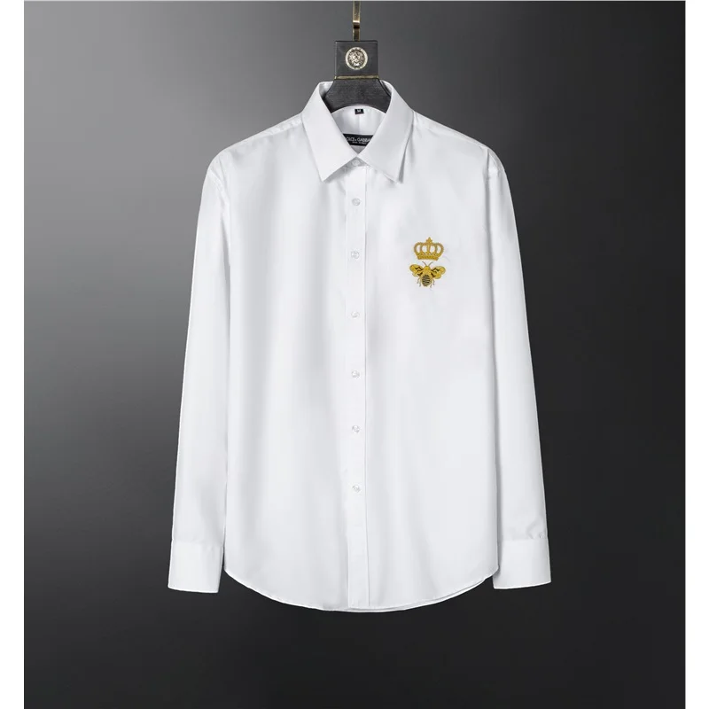 Рубашка DOLCE & GABBANA мужская с длинным рукавом, модная повседневная приталенная деловая, брендовая одежда, лето 2022
Рубашка DOLCE & GABBANA мужская с длинным рукавом, модная повседневная приталенная деловая, брендовая одежда, лето 2022