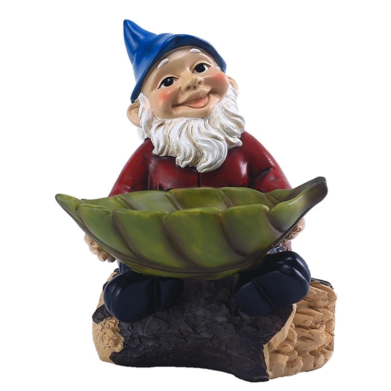 Gnome Garden Statue, Elf Gnome Sculpture Bird Feeder Garden Gnomish Waterproof Lovely Dwarf Cartoon Feeder for Outdoor
Gnome Garden Statue, Elf Gnome Sculpture Bird Feeder Garden Gnomish Waterproof Lovely Dwarf Cartoon Feeder for Outdoor