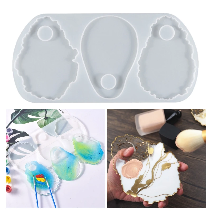 Cosmetic Makeup Palette Spatula Tool Resin Casting Mold Eye Shadow Makeup Irregular Round Palette Panel Mould Craft Tool
Cosmetic Makeup Palette Spatula Tool Resin Casting Mold Eye Shadow Makeup Irregular Round Palette Panel Mould Craft Tool