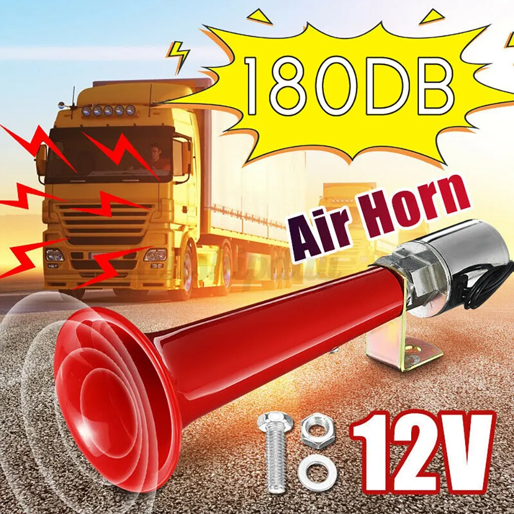 12/24V 180DB Super Loud Air Horn Trumpet for Car Truck Boat Train with Air Brake 
12/24V 180DB Super Loud Air Horn Trumpet for Car Truck Boat Train with Air Brake