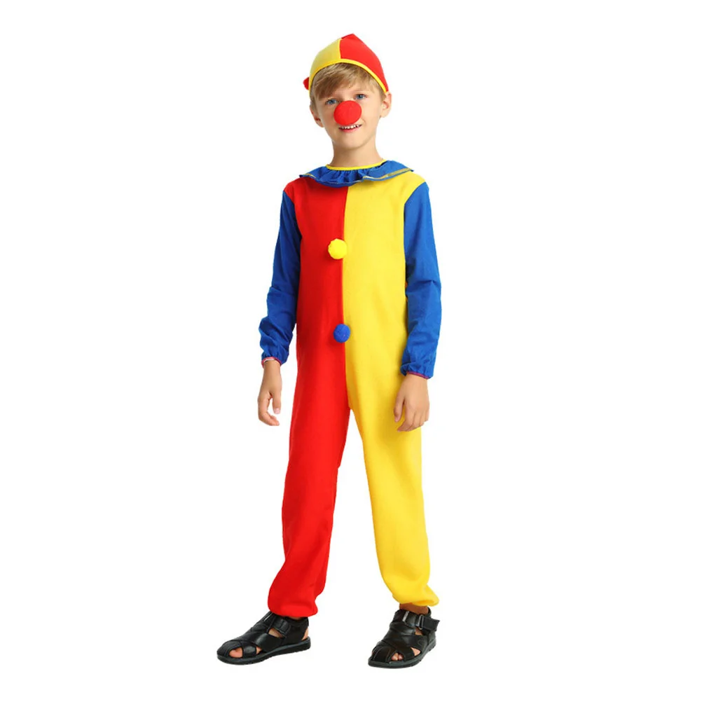 Kids Funny Clown Costume Suit Long Sleeve Costumes for Cosplay Halloween Masquerade Performance (S)
Kids Funny Clown Costume Suit Long Sleeve Costumes for Cosplay Halloween Masquerade Performance (S)