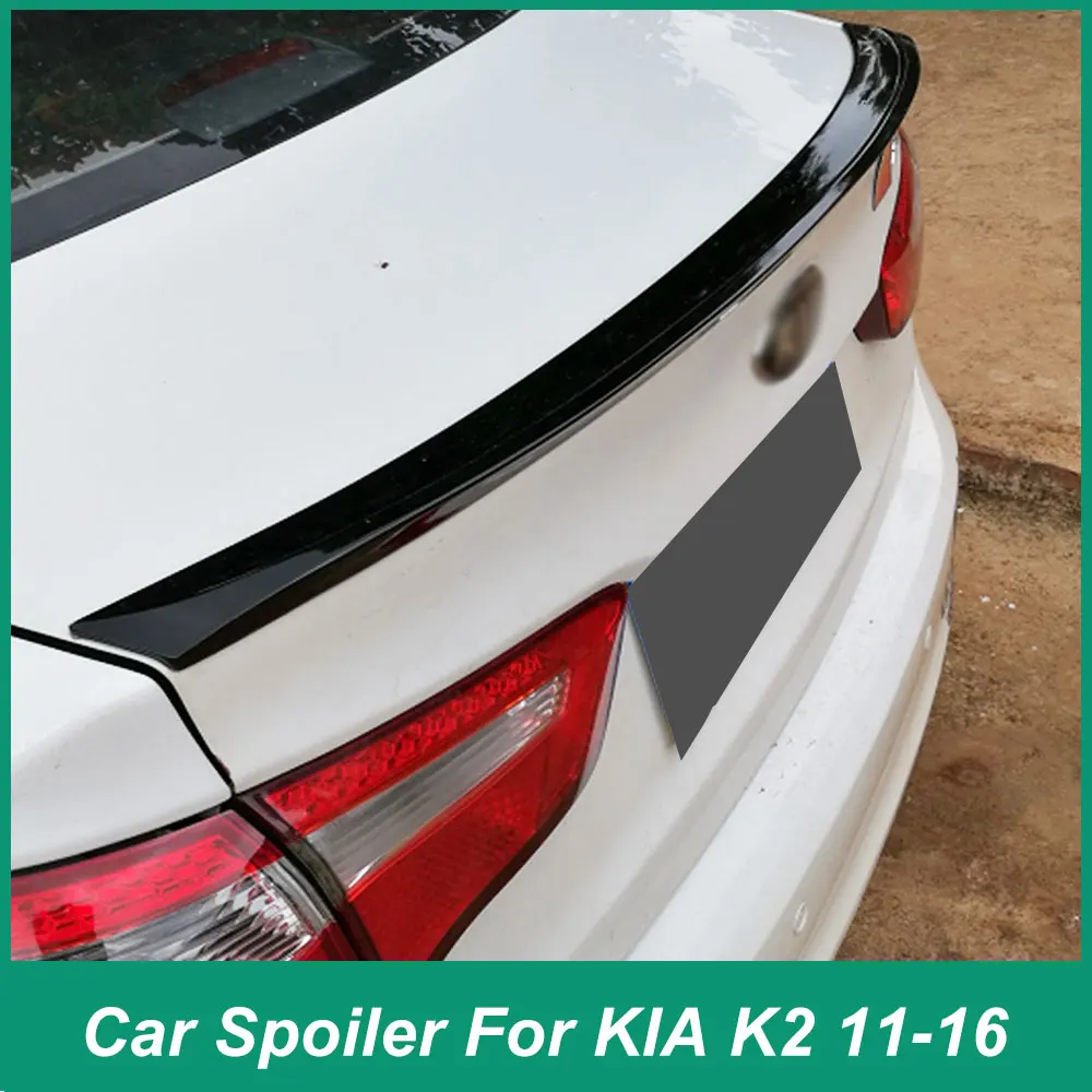 For Kia K2 Spoiler Duck Wings 2011 12 13 14 15 16 Rear Trunk Lid ABS Material Automotive Accessories Black Carbon Unpainted Fend 
For Kia K2 Spoiler Duck Wings 2011 12 13 14 15 16 Rear Trunk Lid ABS Material Automotive Accessories Black Carbon Unpainted Fend