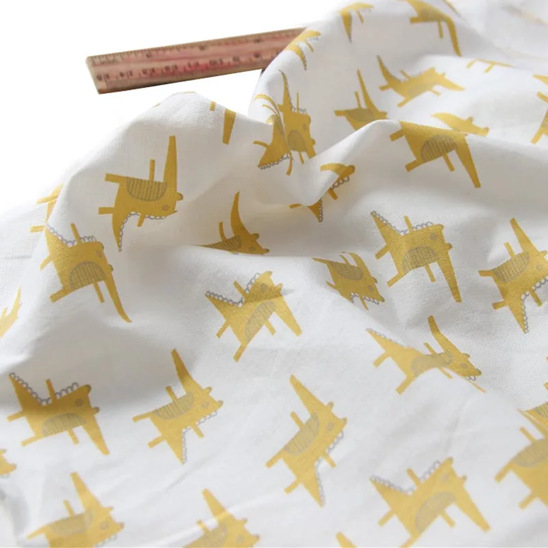 100% Cotton Cartoon White Yellow Crocodile Printed Fine Comfort Fabrics for Handwork Summer Clothes Blouse Shirt Dress Craft
100% Cotton Cartoon White Yellow Crocodile Printed Fine Comfort Fabrics for Handwork Summer Clothes Blouse Shirt Dress Craft