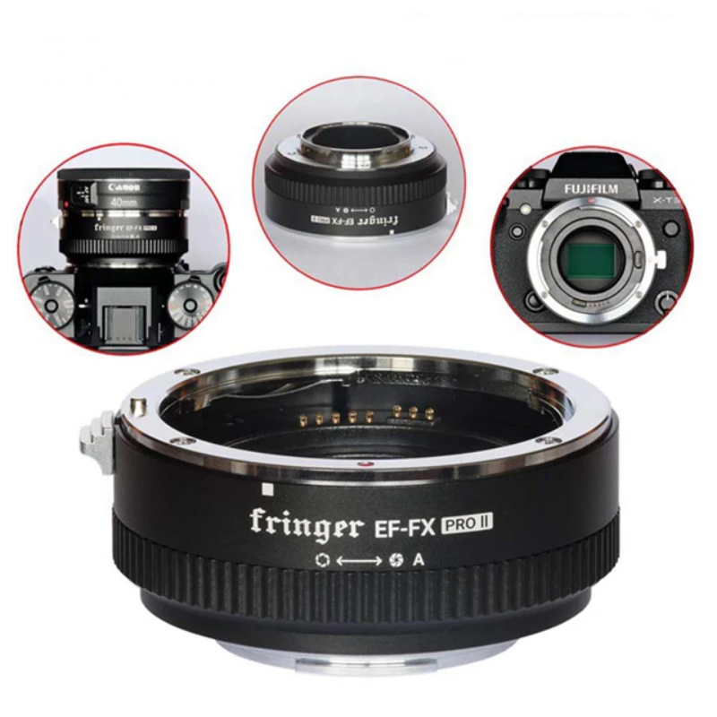 EF-FX PRO II Auto Focus Adapter with Built-in Electronic Aperture for Canon Tamron Sigma Lens
EF-FX PRO II Auto Focus Adapter with Built-in Electronic Aperture for Canon Tamron Sigma Lens