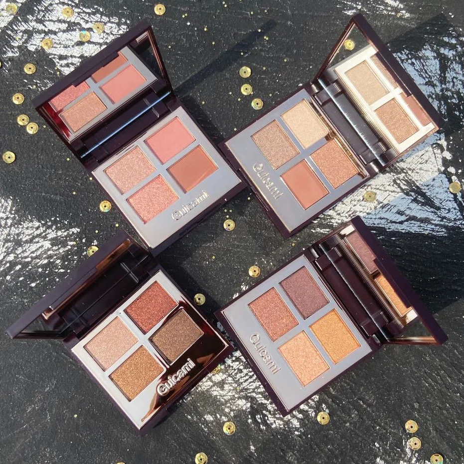 Guicami 4 Colors Luxury Eye Shadow Plate Deep Charm Pearl Glitter Portable Small Kit Bling Girl Pillow Words Glitter Eyeshadow
Guicami 4 Colors Luxury Eye Shadow Plate Deep Charm Pearl Glitter Portable Small Kit Bling Girl Pillow Words Glitter Eyeshadow