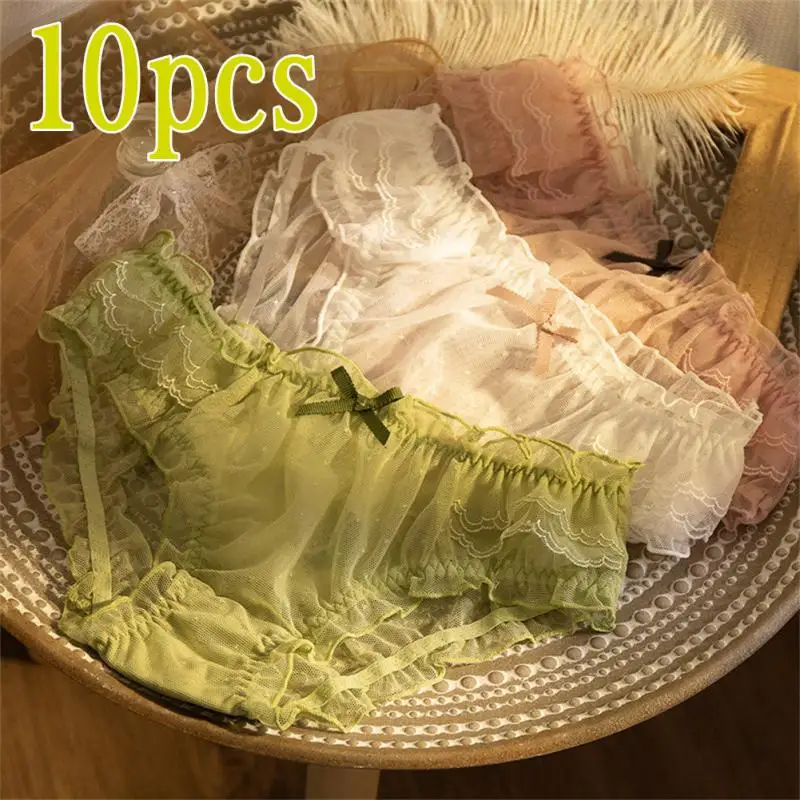 10pcs New Cute Polka Dot Women Panties Thin Mesh Lace Briefs Large Size Triangle Ladies Sexy Mesh Lace Underpants
10pcs New Cute Polka Dot Women Panties Thin Mesh Lace Briefs Large Size Triangle Ladies Sexy Mesh Lace Underpants