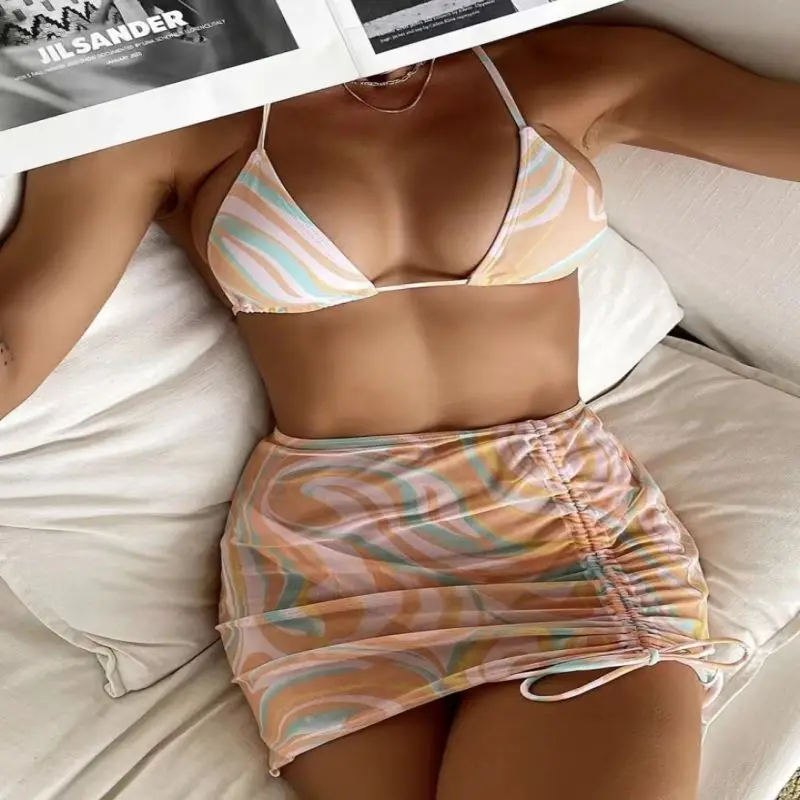 2022 New Sexy Two Piece Set Fashion Stripe Hollow Out Bikini Strap Swimsuit Women's Triangle Cup Beach Suit
2022 New Sexy Two Piece Set Fashion Stripe Hollow Out Bikini Strap Swimsuit Women's Triangle Cup Beach Suit