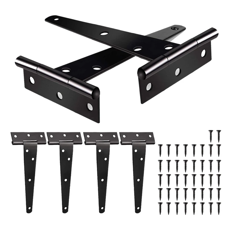6 Pack Heavy Duty Tee Hinge, 150mm 6 Inch T Hinge Metal Strap Tee Hinge with Screws for Shed Doors, Garden Gate
6 Pack Heavy Duty Tee Hinge, 150mm 6 Inch T Hinge Metal Strap Tee Hinge with Screws for Shed Doors, Garden Gate
