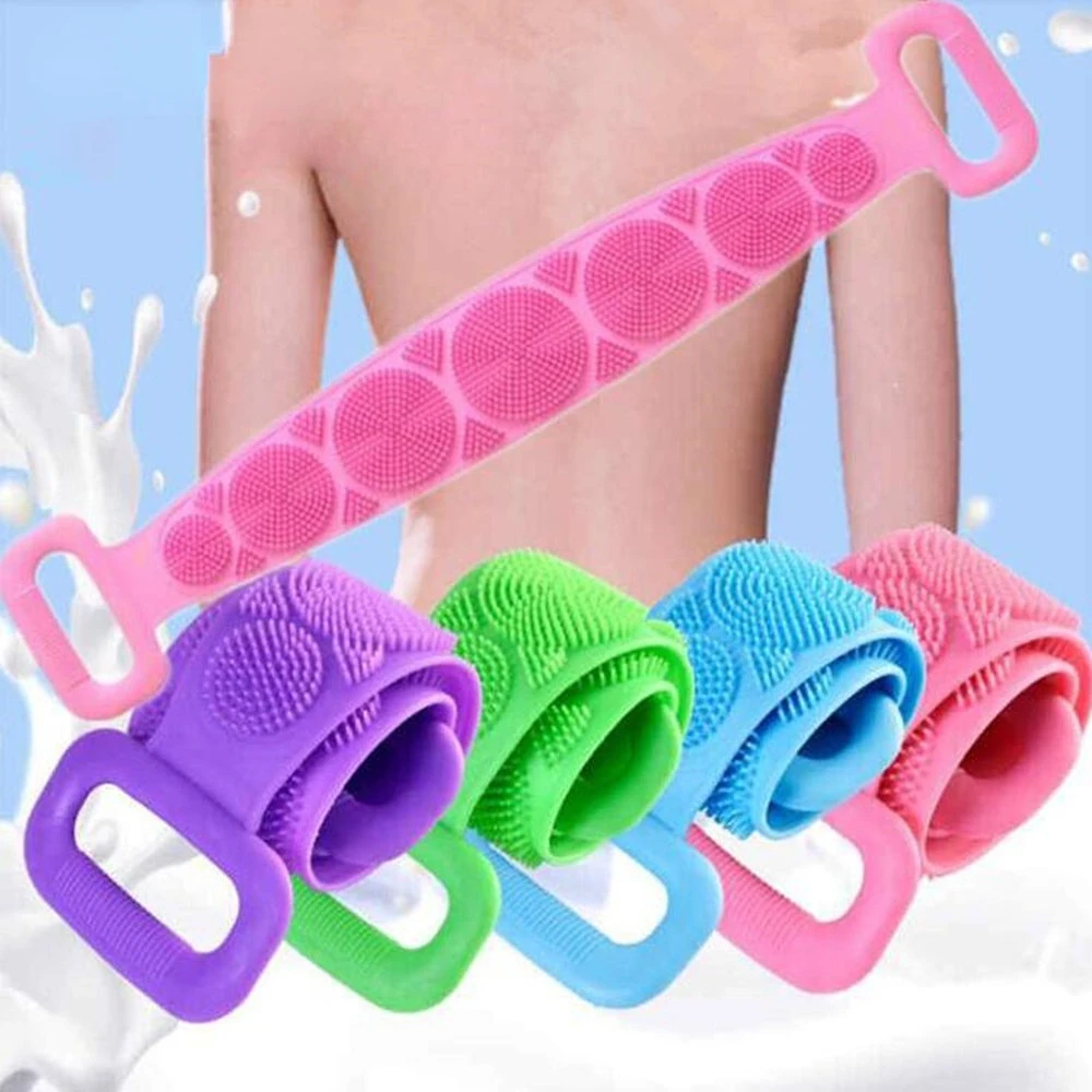 1pc Silicone Body Scrubber Shower Brush Bath Exfoliating Brush Belt Back Scrub Body Cleaner Cleaning Strap Bathroom Accessories
1pc Silicone Body Scrubber Shower Brush Bath Exfoliating Brush Belt Back Scrub Body Cleaner Cleaning Strap Bathroom Accessories