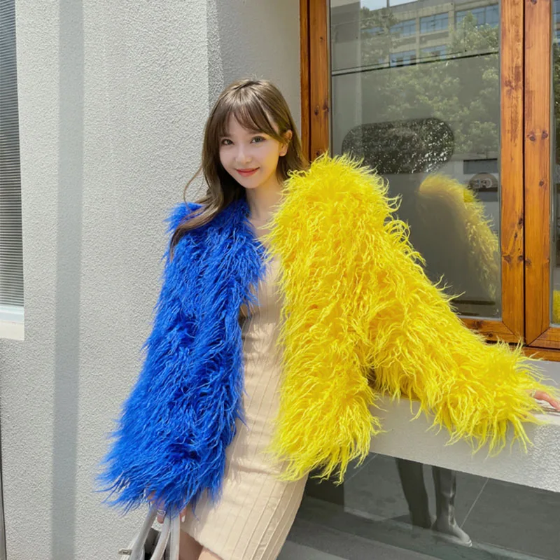New Women's Stitching Faux Fur Coat Short Cardigan Women's Fluffy Spring And Autumn Women's Coat Winter Eco-Friendly Fur Coat
New Women's Stitching Faux Fur Coat Short Cardigan Women's Fluffy Spring And Autumn Women's Coat Winter Eco-Friendly Fur Coat