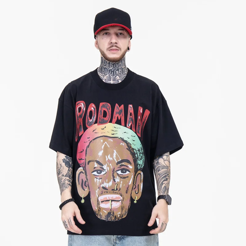 Graphic T Shirts Harajuku Oversized T-shirt Men Streetwear Hip Hop Tshirt Rodman Print Tops Cotton Tee Summer Male Clothing
Graphic T Shirts Harajuku Oversized T-shirt Men Streetwear Hip Hop Tshirt Rodman Print Tops Cotton Tee Summer Male Clothing
