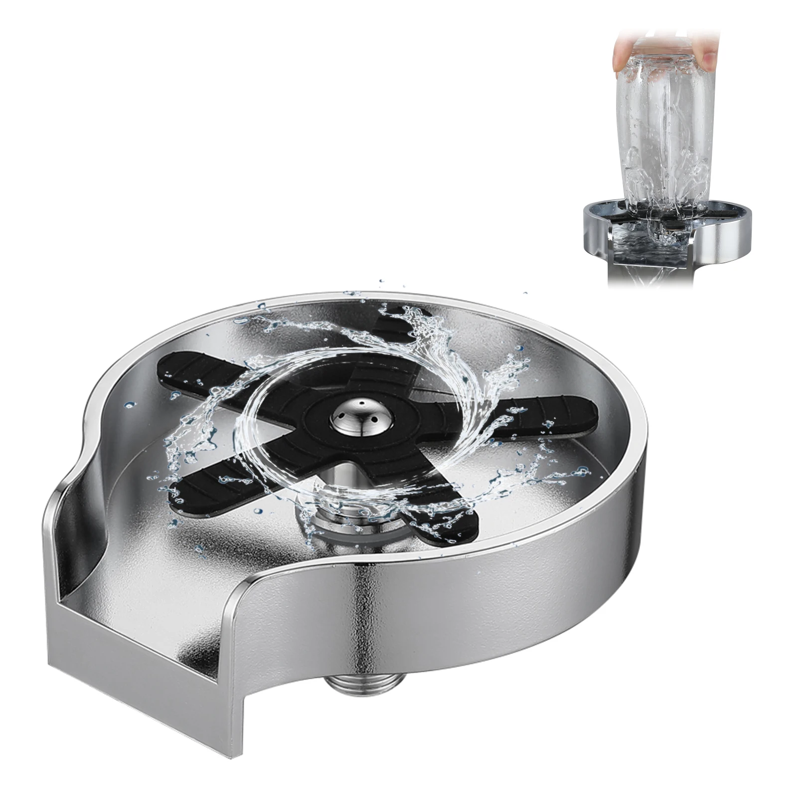 Kitchen Sinks Automatic Cup Washer Faucet Glass Rinser Wine Glass Rinser Coffee Pitcher Wash Cup Tool For Home Bar Cafe
Kitchen Sinks Automatic Cup Washer Faucet Glass Rinser Wine Glass Rinser Coffee Pitcher Wash Cup Tool For Home Bar Cafe