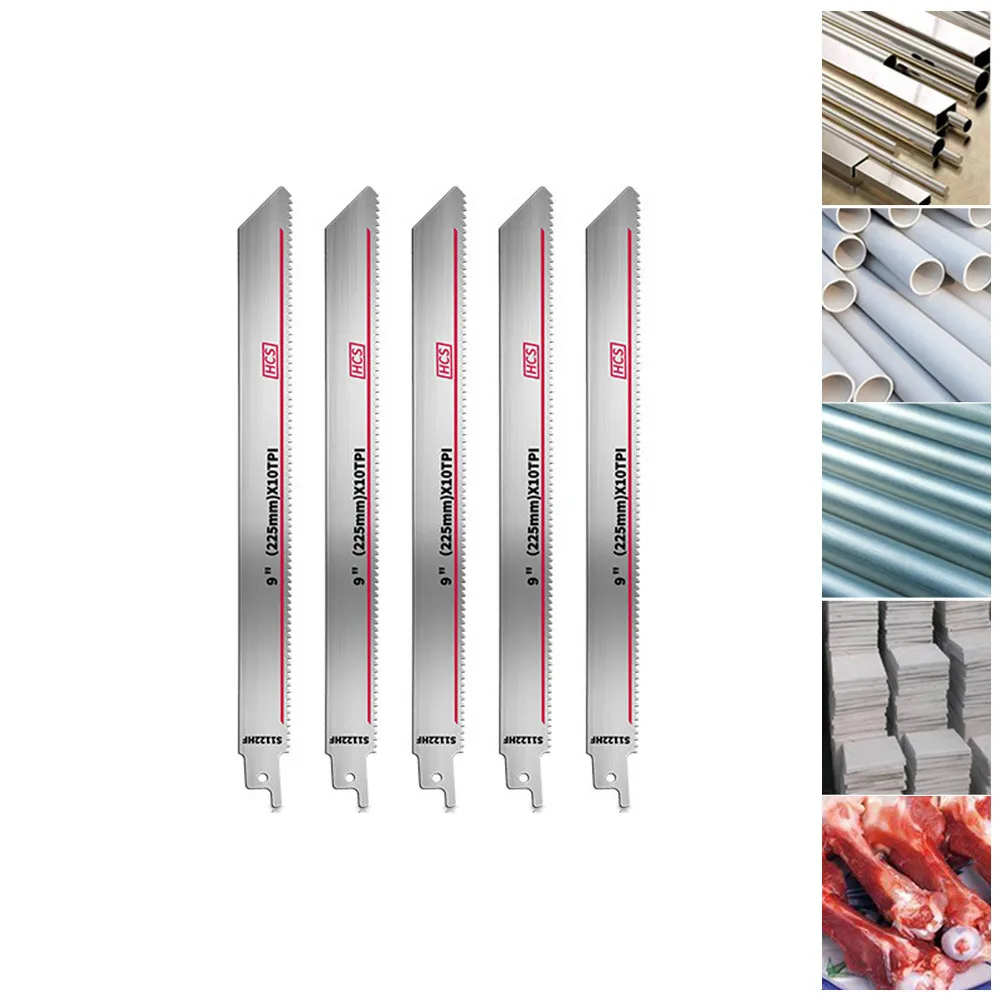 Durable Blades Reciprocating Saw 5pcs For Wood High Carbon Steel Multi-functional 225mm Cutting Jig Metal PVC Saber
Durable Blades Reciprocating Saw 5pcs For Wood High Carbon Steel Multi-functional 225mm Cutting Jig Metal PVC Saber