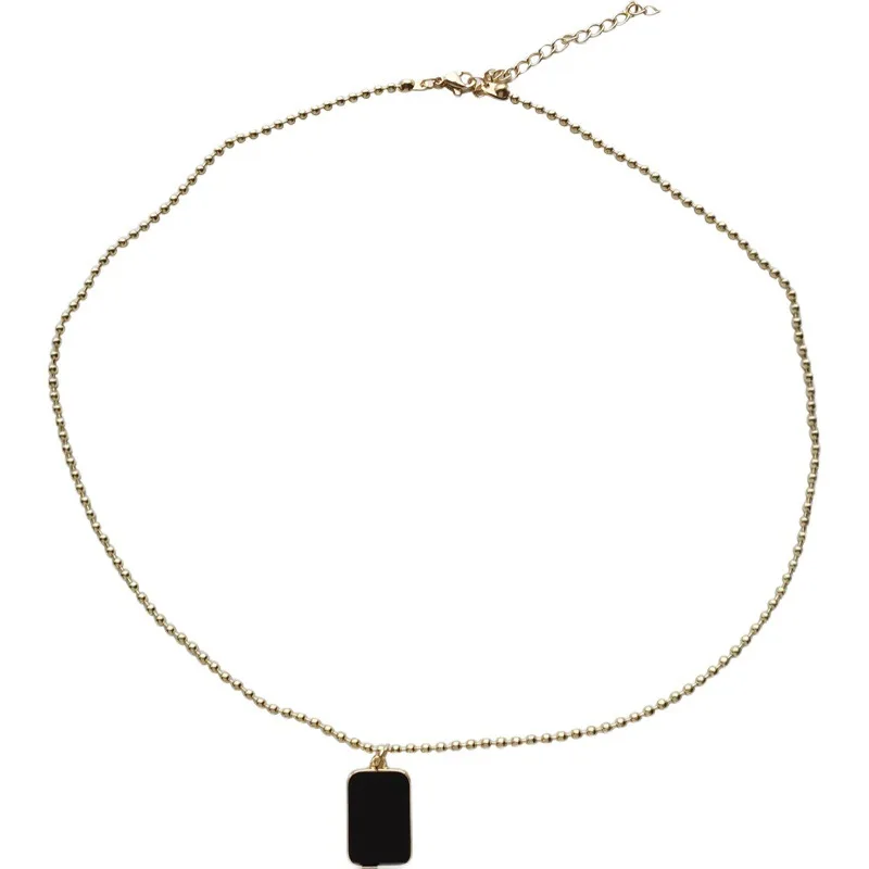 Korea Rectangular Pendant Necklace Black Niche Design Sense Geometric Clavicle Chain Trend Personality Cold Wind Neck Chain
Korea Rectangular Pendant Necklace Black Niche Design Sense Geometric Clavicle Chain Trend Personality Cold Wind Neck Chain