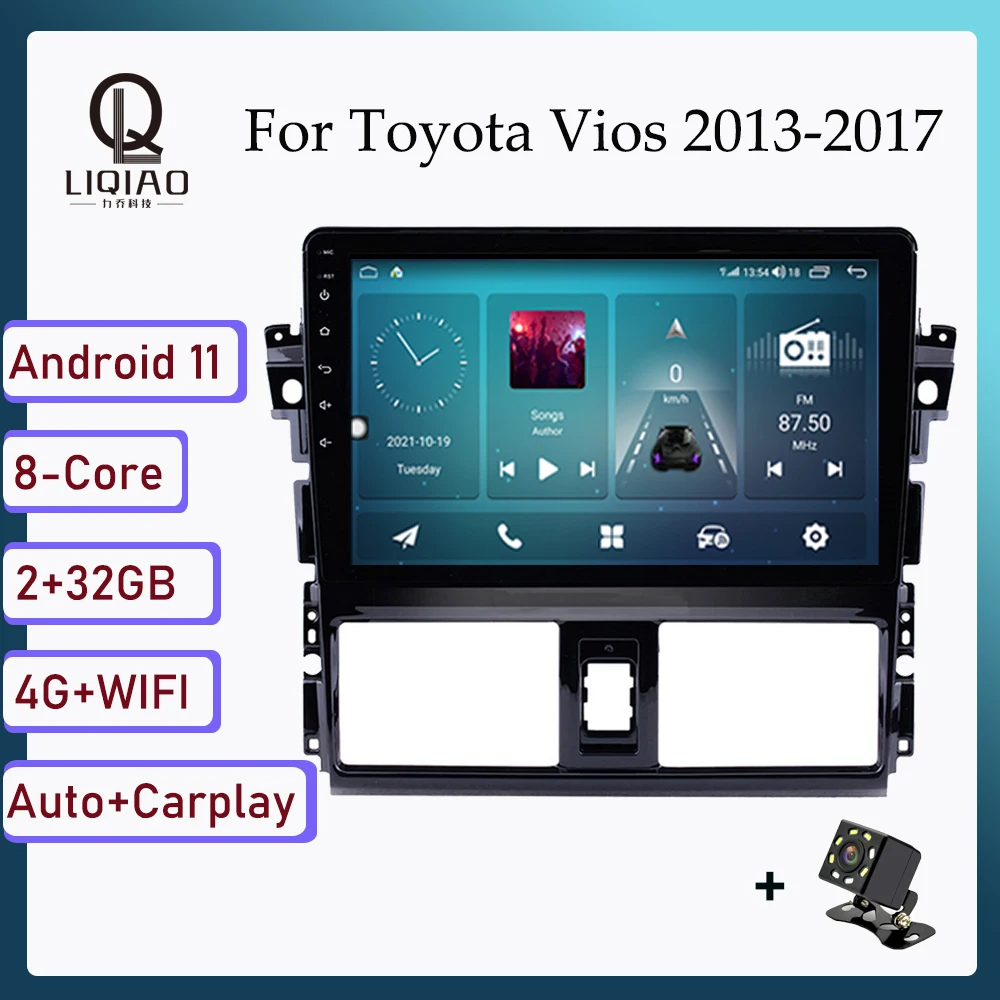 Carplay Auto Car Radio For Toyota Vios Yaris 2013-2017 Android Car Multimedia DVD Player Head Unit GPS Navi DSP BT Bluetooth USB
Carplay Auto Car Radio For Toyota Vios Yaris 2013-2017 Android Car Multimedia DVD Player Head Unit GPS Navi DSP BT Bluetooth USB