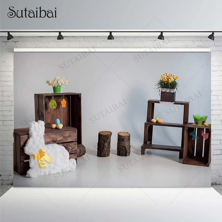 Wooden Board Party Easter Background Bunny Eggs Green Plant Chicken Decoration Photography Backdrop Banner for Photo Booth Props
Wooden Board Party Easter Background Bunny Eggs Green Plant Chicken Decoration Photography Backdrop Banner for Photo Booth Props