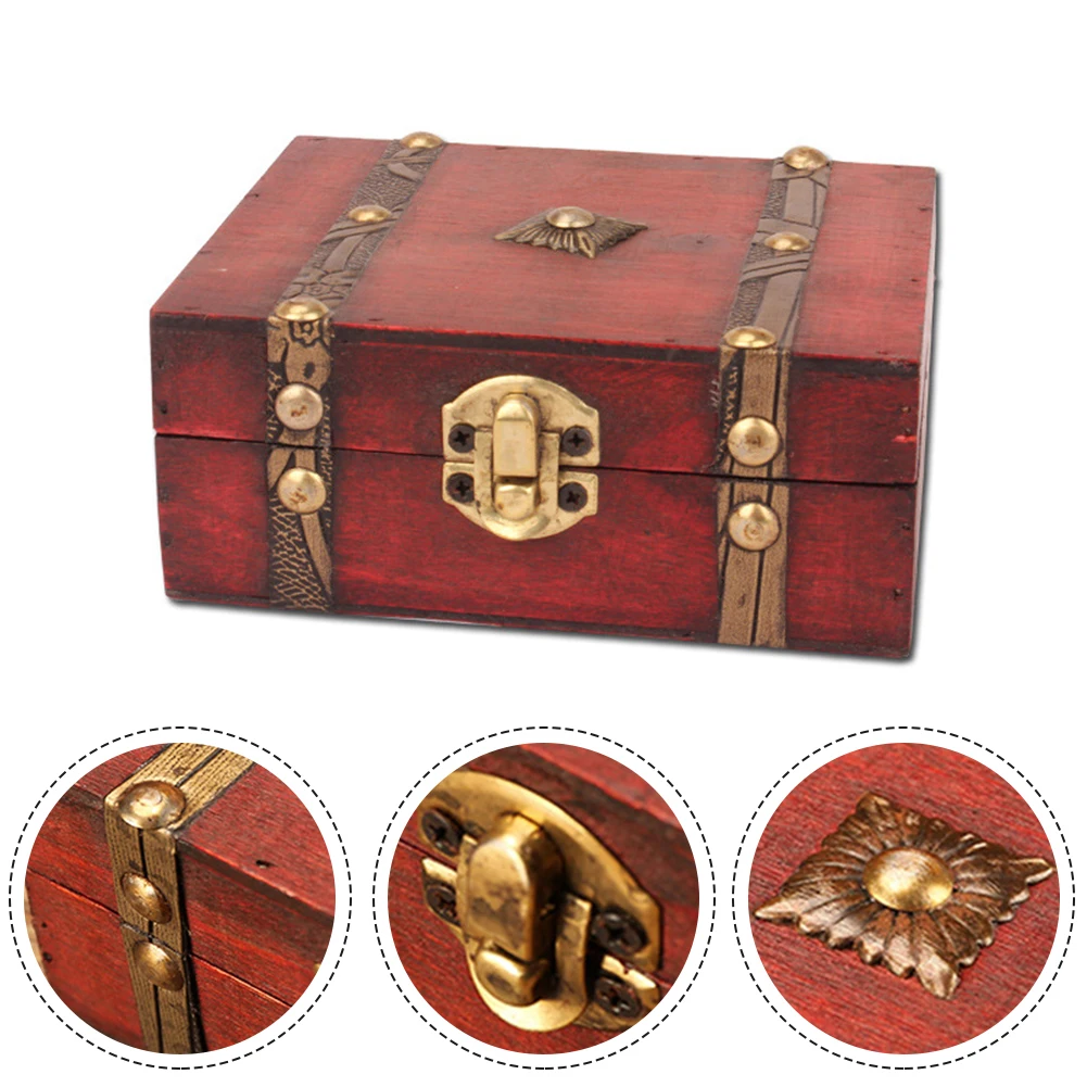 Wooden Storage Box Treasure Chest Osmetic Earrings Ring Jewelry Box Wooden Storage Box Holder Container Sundries Organizer
Wooden Storage Box Treasure Chest Osmetic Earrings Ring Jewelry Box Wooden Storage Box Holder Container Sundries Organizer