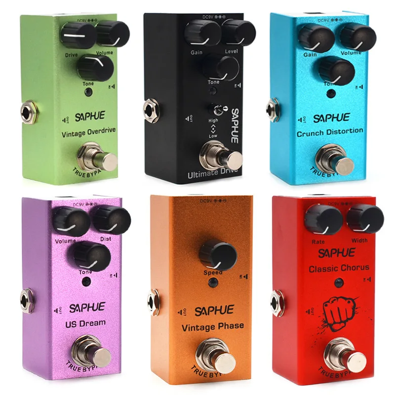 Electric Guitar Pedal Tremolo/Vintage overdrive/Analog delay/Digital Delay/Ultimate Drive/US Dream/Classic Chorus/Vintage Phase
Electric Guitar Pedal Tremolo/Vintage overdrive/Analog delay/Digital Delay/Ultimate Drive/US Dream/Classic Chorus/Vintage Phase