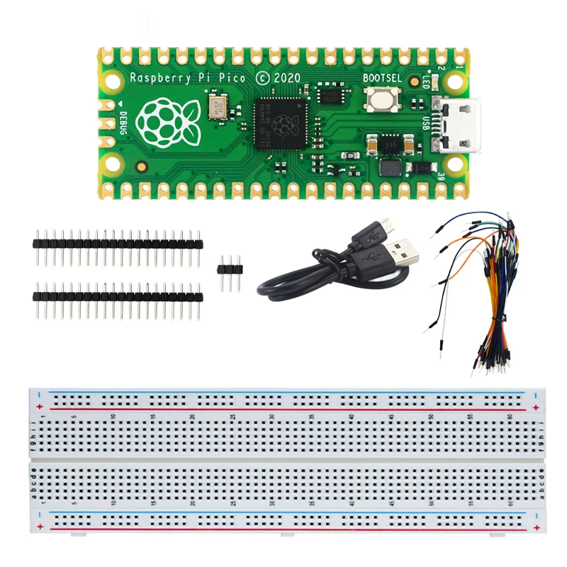Multifunction RP2040 MCU Raspberry Pi Pico Development Board Basic Learning Kit
Multifunction RP2040 MCU Raspberry Pi Pico Development Board Basic Learning Kit