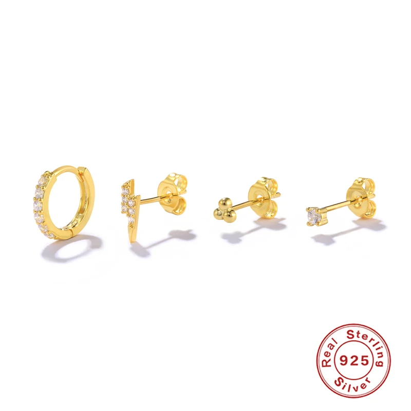Aide 925 Sterling Silver Lightning Mini Pierced Earrings with Stud Earrings Crystal Women's Stud Earrings 2022 Trend New
Aide 925 Sterling Silver Lightning Mini Pierced Earrings with Stud Earrings Crystal Women's Stud Earrings 2022 Trend New