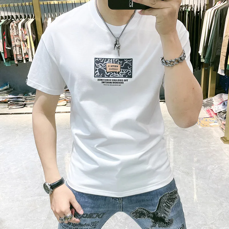 2022 Fashion Print T-shirts for Men Summer Short Sleeve Casual Round Neck Tee Tops Social Party T-shirt Men Clothing Streetwear
2022 Fashion Print T-shirts for Men Summer Short Sleeve Casual Round Neck Tee Tops Social Party T-shirt Men Clothing Streetwear