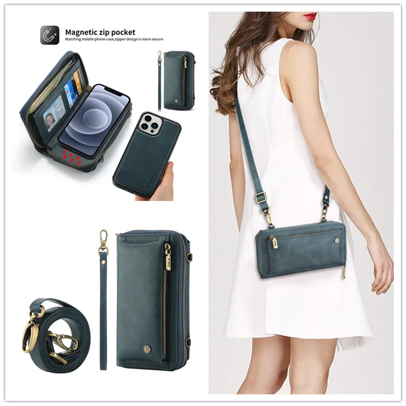 Multi-function Removable Wallet Card Shoulder Strap Case For iPhone 13 12 Mini 11 Pro XS MAX XR 7 8 Cover Luxury Leather Mini Ba
Multi-function Removable Wallet Card Shoulder Strap Case For iPhone 13 12 Mini 11 Pro XS MAX XR 7 8 Cover Luxury Leather Mini Ba