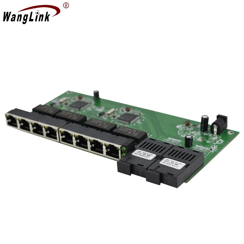 Wanglink гигабитный коммутатор Ethernet, волоконно-оптический медиа-конвертер PCBA 8 RJ45 UTP и 2 SC волоконный порт 10/100/1000M плата PCB
Wanglink гигабитный коммутатор Ethernet, волоконно-оптический медиа-конвертер PCBA 8 RJ45 UTP и 2 SC волоконный порт 10/100/1000M плата PCB