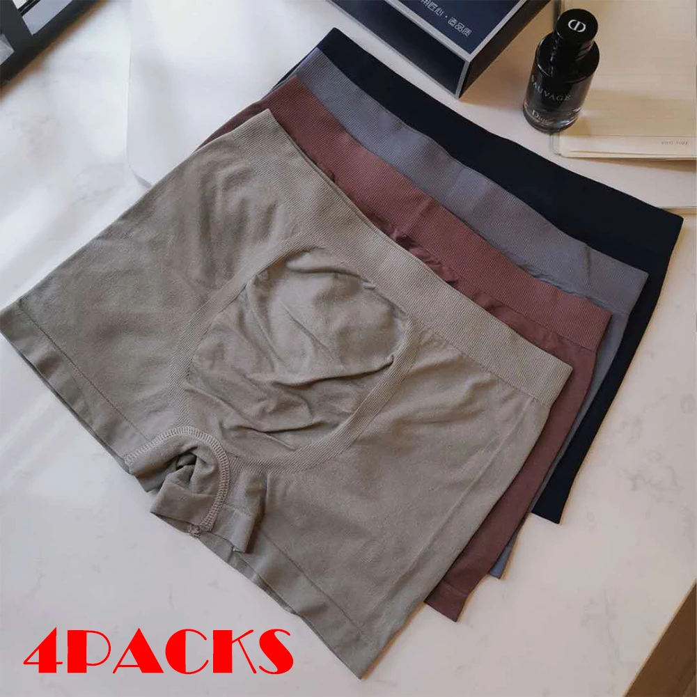 4 Packs/set Mens Elastic Boxer Shorts Underwear Breathable Soft Briefs Convex Pouch Underpants Lingerie Мужские Трусы
4 Packs/set Mens Elastic Boxer Shorts Underwear Breathable Soft Briefs Convex Pouch Underpants Lingerie Мужские Трусы