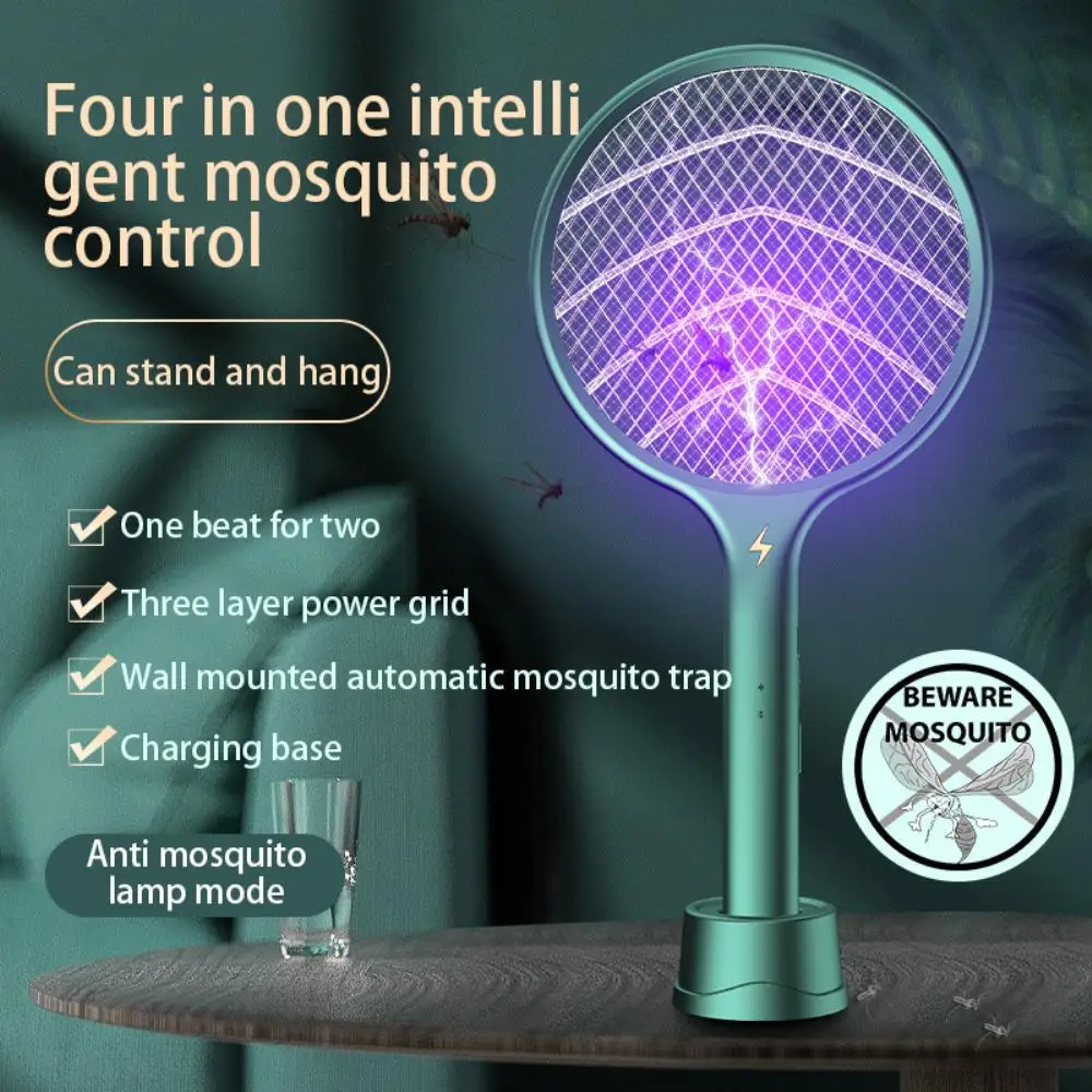 

3 In1 Mosquito Swatter Photocatalyst Mosquito Trap Electric Mosquito Killer Repellent Lamp Anti Insect Bug Zapper Indoor Outdoor