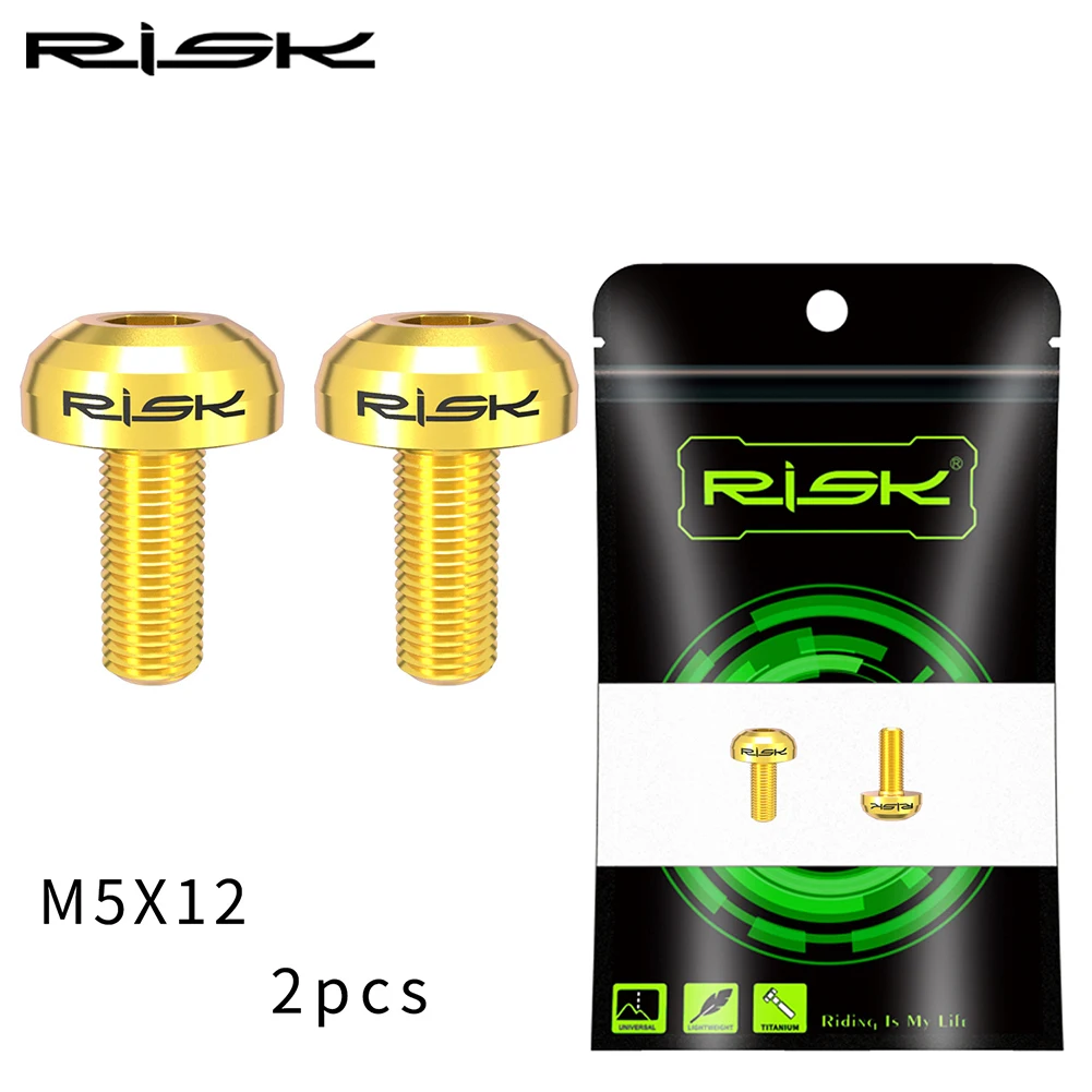 RISK M5x12mm Titanium Bike Bottle Holder Screw Bicycle Water Bottle Cage Bolts Bottle Cage Fixing Bolts Bracket Fixed Screw
RISK M5x12mm Titanium Bike Bottle Holder Screw Bicycle Water Bottle Cage Bolts Bottle Cage Fixing Bolts Bracket Fixed Screw
