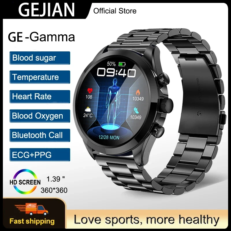 New Blood Sugar ECG+PPG Smart Watch Men Bluetooth Call Automatic Infrared Blood Oxygen Heart Rate Blood Pressure Health Watches
New Blood Sugar ECG+PPG Smart Watch Men Bluetooth Call Automatic Infrared Blood Oxygen Heart Rate Blood Pressure Health Watches