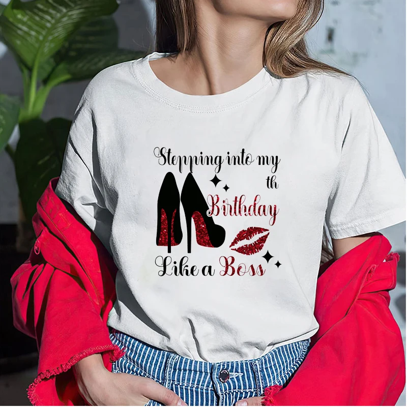 High Heel Print Women's T-shirt 100% Cotton Short Sleeve Tees O-neck Large Size Streetwear Shirt Solid Color Summer Wear
High Heel Print Women's T-shirt 100% Cotton Short Sleeve Tees O-neck Large Size Streetwear Shirt Solid Color Summer Wear