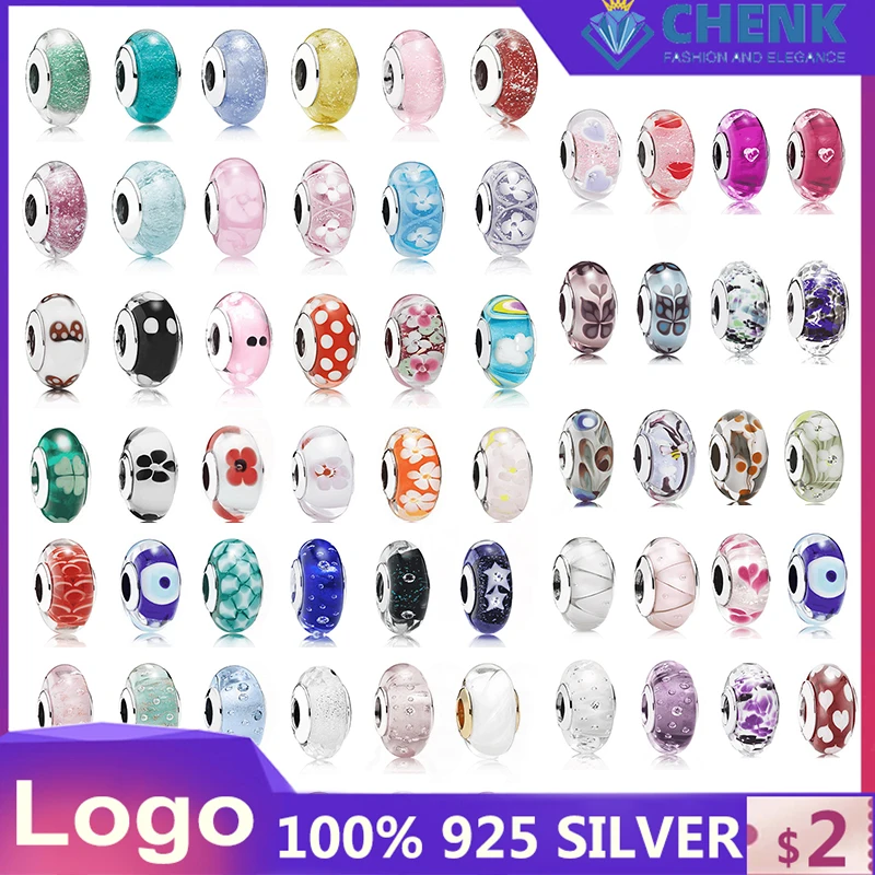 Suitable For Original Bracelet Jewelry Wholesale 925 Silver With Logo Glass Charms For Jewelry Making
Suitable For Original Bracelet Jewelry Wholesale 925 Silver With Logo Glass Charms For Jewelry Making