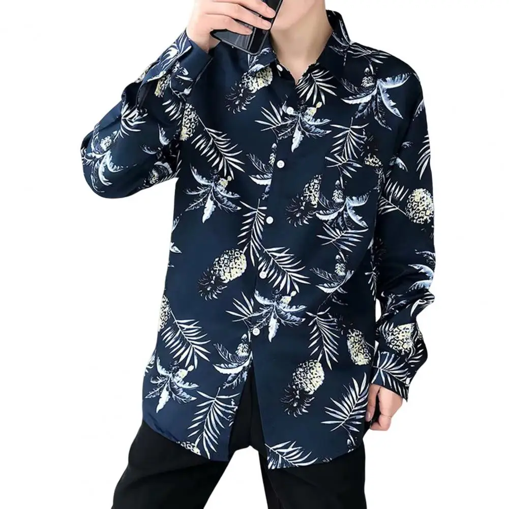 Autumn Shirt Turn-down Collar Men Shirt Retro Coconut Tree Print Male Casual Shirt
Autumn Shirt Turn-down Collar Men Shirt Retro Coconut Tree Print Male Casual Shirt