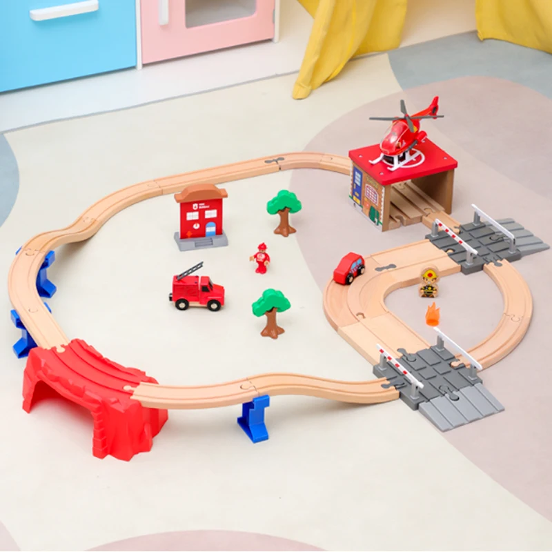 Train Track Toys Fire Rescue Track Game Series Kids Train Tracks Toys Car Combination Compatible With Wooden Track PD03
Train Track Toys Fire Rescue Track Game Series Kids Train Tracks Toys Car Combination Compatible With Wooden Track PD03