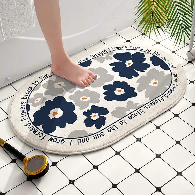 Absorbent Durable Toilet Bathtub Side Entrance Doormats Household Floral Bath Mats Pastoral Non-slip Bathroom Shower Door Rug
Absorbent Durable Toilet Bathtub Side Entrance Doormats Household Floral Bath Mats Pastoral Non-slip Bathroom Shower Door Rug