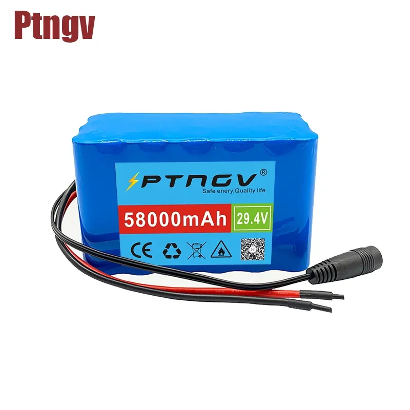 24V 58Ah 7s3p 18650 battery lithium battery 24v 58000mAh electric bicycle moped electric lithium ion Battery pack + 2A Charger
24V 58Ah 7s3p 18650 battery lithium battery 24v 58000mAh electric bicycle moped electric lithium ion Battery pack + 2A Charger