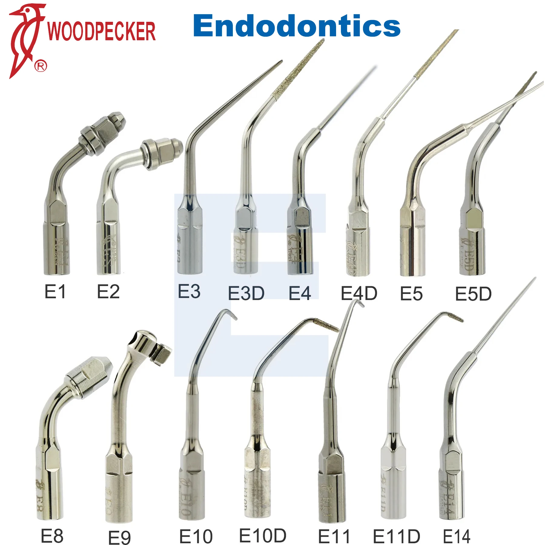 

Стоматологический Ультразвуковой скалер Woodpecker, наконечники для накипи, Satalec E-Series, подходит для EMS UDS, ультразвуковой наконечник скалера перио