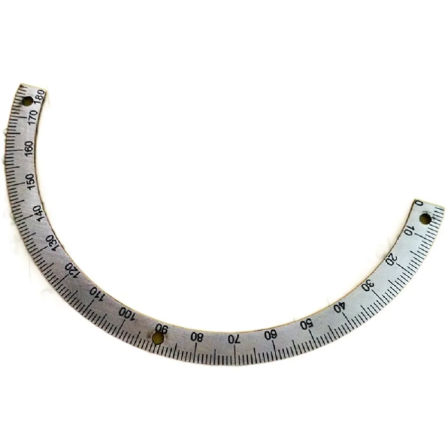 Внешний диаметр: 128 мм 180-градусная полукруглая делительная шкала с гравировкой точки на середине угла 128 # 112 2 вкл.