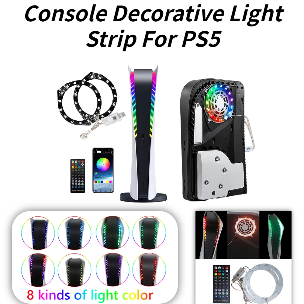 For PS5 Game Console Atmosphere Light RGB LED Light Strip Bar APP USB Remote Controller Colorful Pickup Light Bar Strip for PS5
For PS5 Game Console Atmosphere Light RGB LED Light Strip Bar APP USB Remote Controller Colorful Pickup Light Bar Strip for PS5