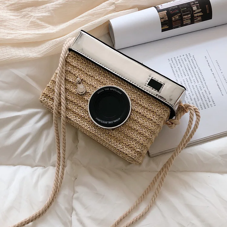 Fun Designer Bag 2022 New Women Fashion Camera Straw Woven Handbag Female One Shoulder Bag Crossbody Bag Flap Purse
Fun Designer Bag 2022 New Women Fashion Camera Straw Woven Handbag Female One Shoulder Bag Crossbody Bag Flap Purse
