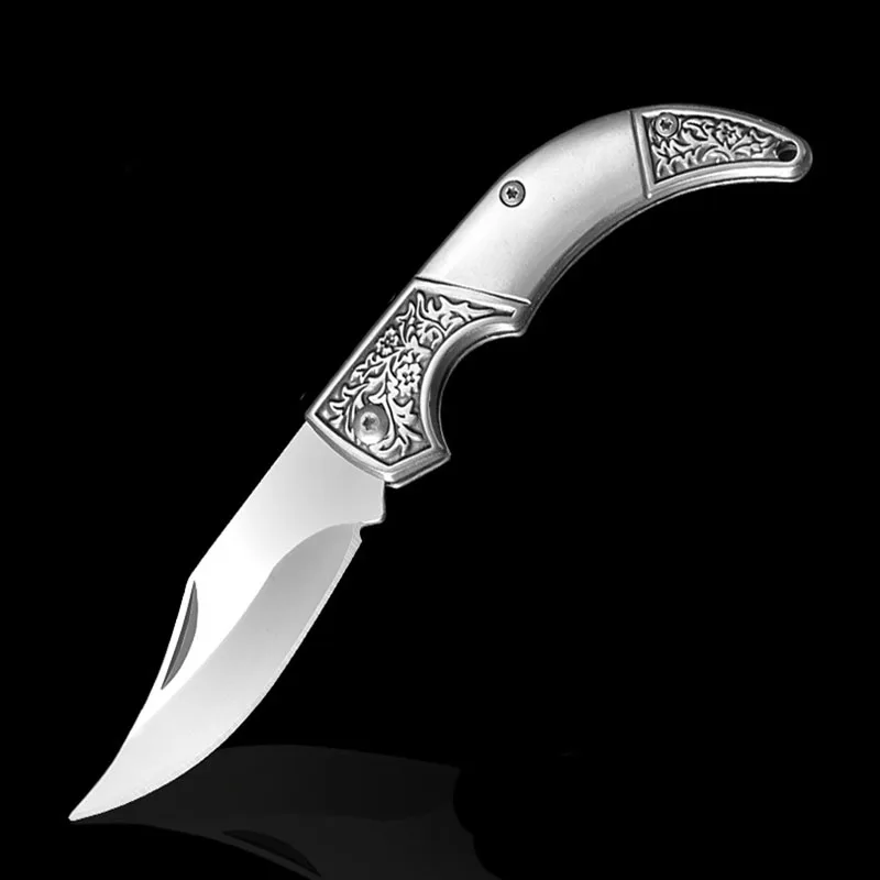 Stainless Steel Folding Knife Scimitar Outdoor Camping Self-Defense Knife Fruit Knife Portable Mini Knife Collection Knife
Stainless Steel Folding Knife Scimitar Outdoor Camping Self-Defense Knife Fruit Knife Portable Mini Knife Collection Knife