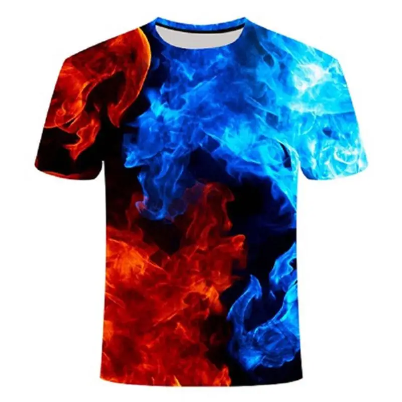 2022 Spring and Summer New 3d Print Blue Red Flame T Shirt Black Tee Casual Top Short Sleeve Tshirt Men's Clothing Top T-shirts
2022 Spring and Summer New 3d Print Blue Red Flame T Shirt Black Tee Casual Top Short Sleeve Tshirt Men's Clothing Top T-shirts